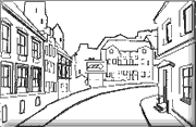 coloriage centre ville