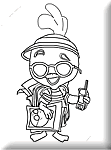 chicken little coloriage