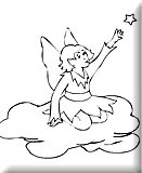 fée coloriage de conte de fée
