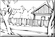 coloriage maison campagne